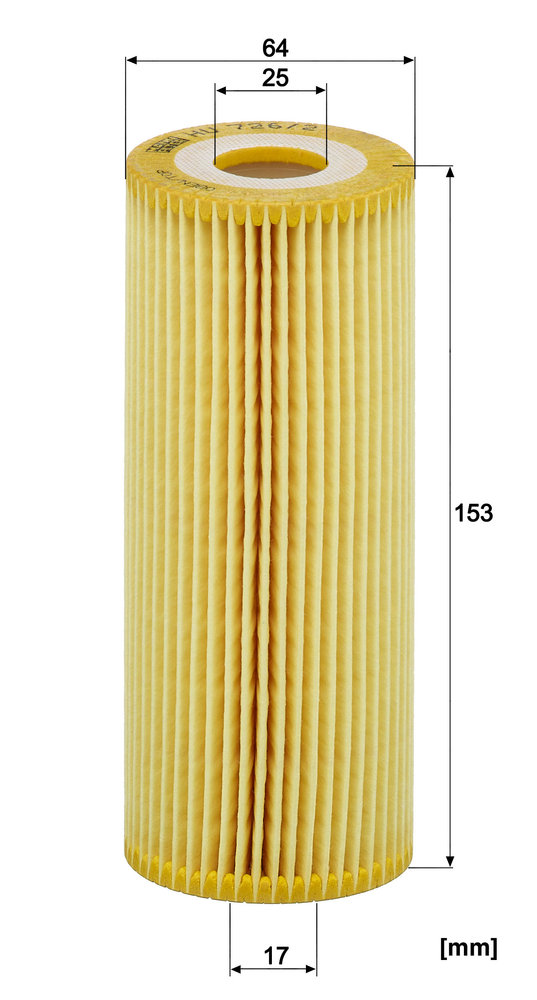 Ilustracja HU 726/2 x MANN-FILTER filtr oleju