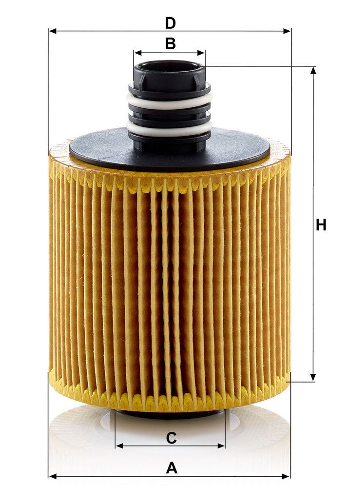 Ilustracja HU 8006 z MANN-FILTER filtr oleju