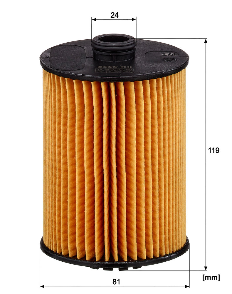 Ilustracja HU 8009 z MANN-FILTER filtr oleju