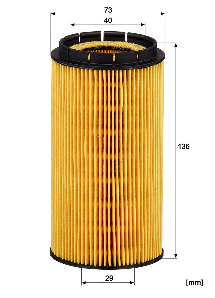 Ilustracja HU 8010 z MANN-FILTER filtr oleju