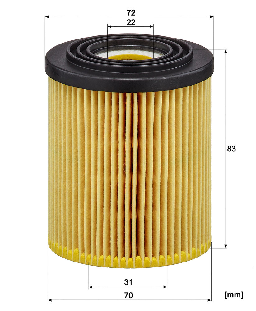 Ilustracja HU 816/2 x MANN-FILTER filtr oleju