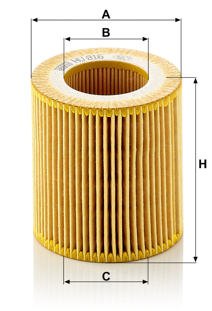 Ilustracja HU 816 z KIT MANN-FILTER filtr oleju