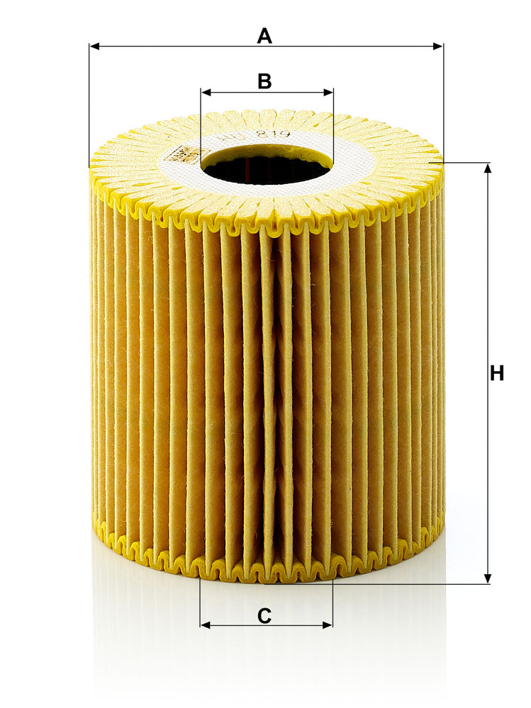 Ilustracja HU 819 x MANN-FILTER filtr oleju