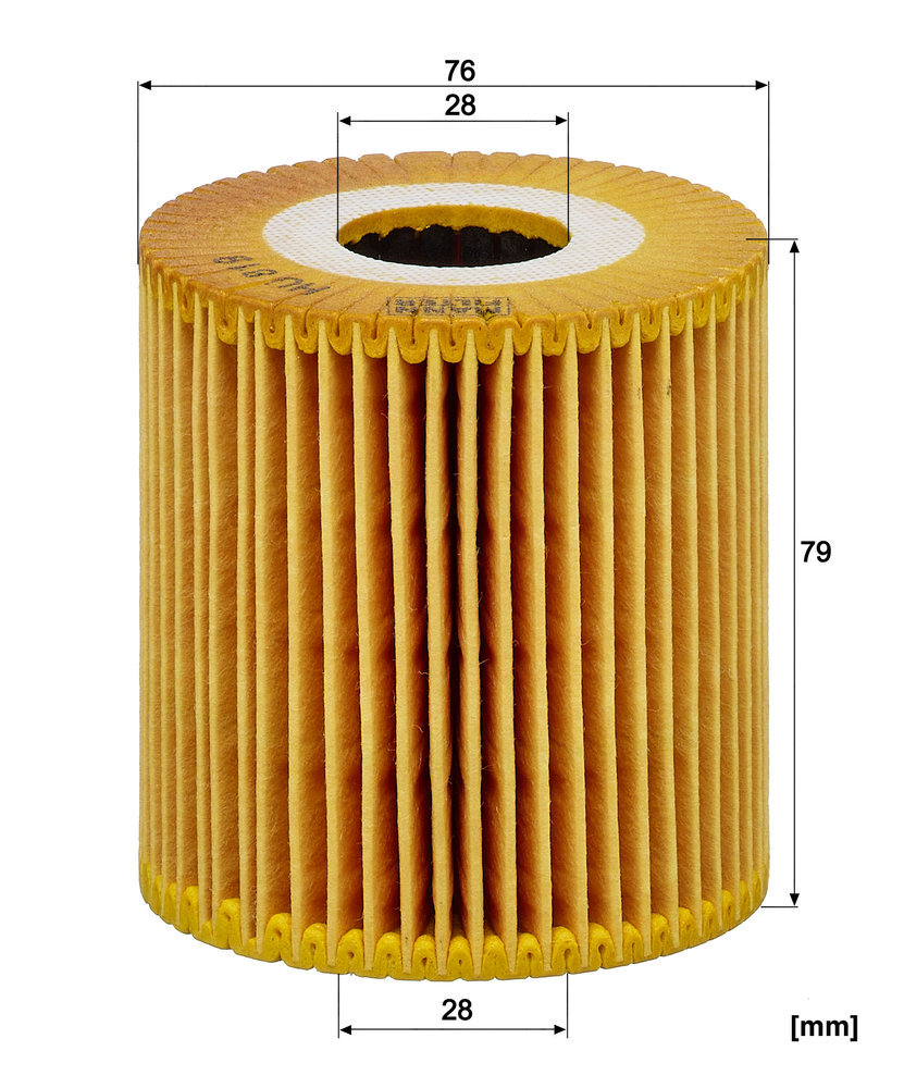 Ilustracja HU 819 x MANN-FILTER filtr oleju