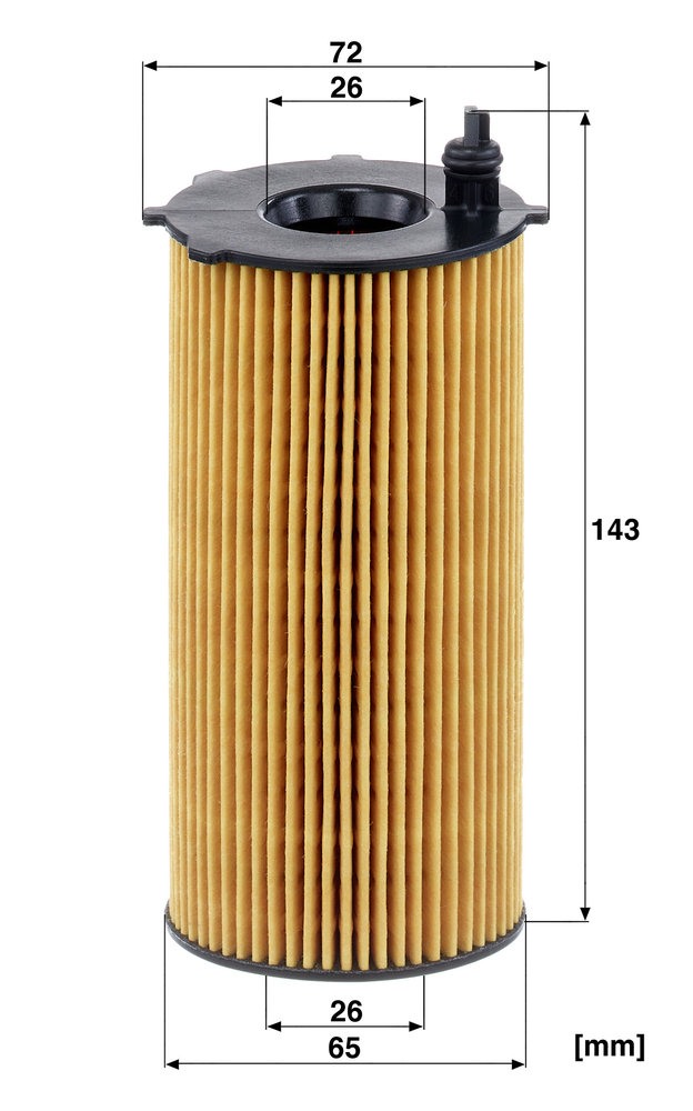 Ilustracja HU 820/2 x MANN-FILTER filtr oleju