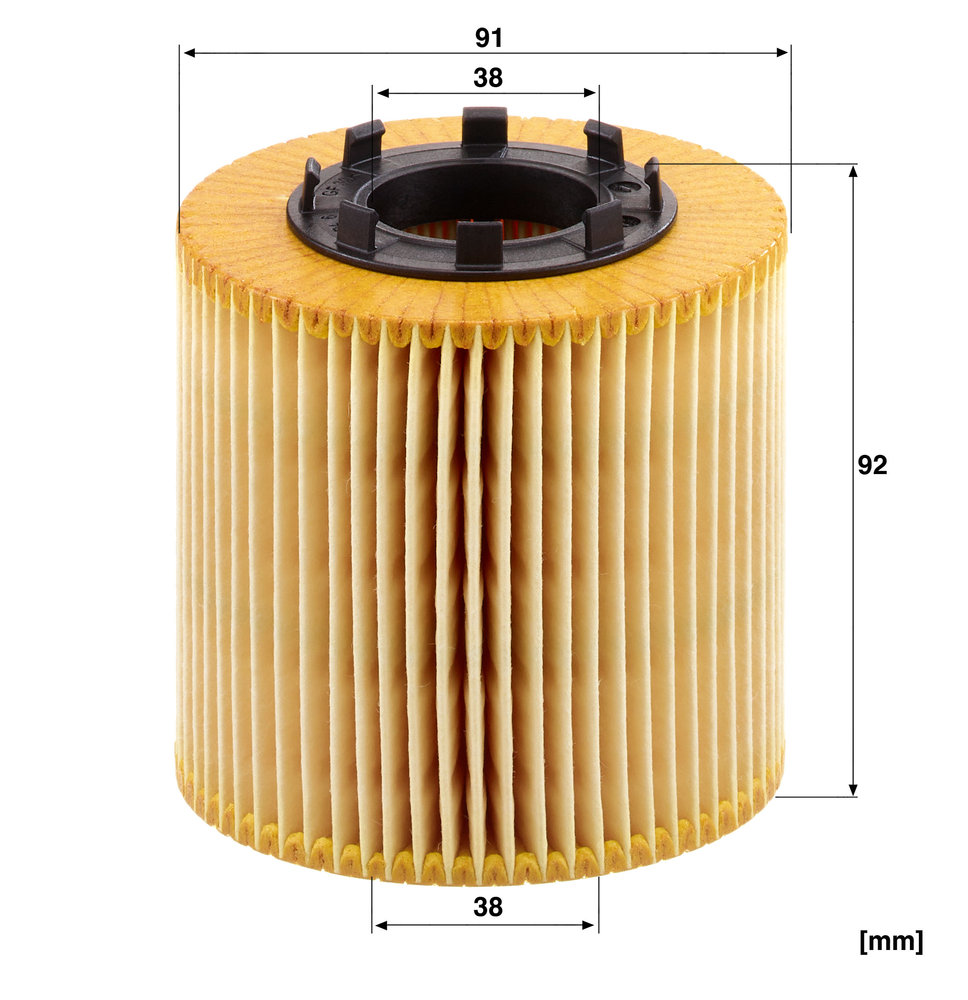 Ilustracja HU 923 x MANN-FILTER filtr oleju