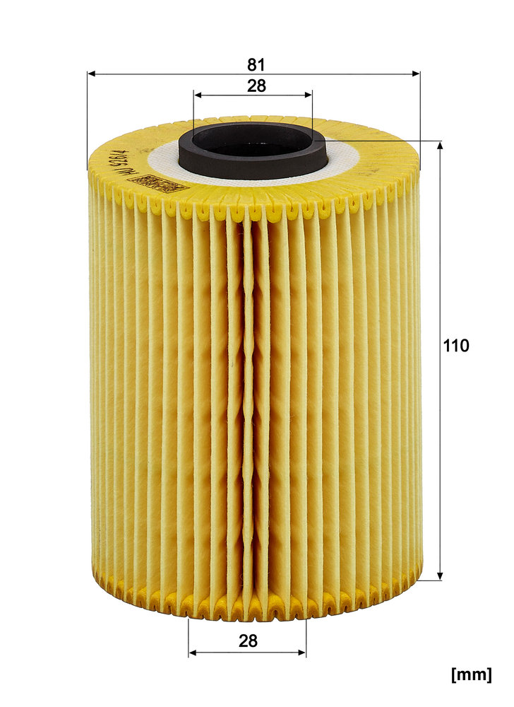 Ilustracja HU 926/4 x MANN-FILTER filtr oleju