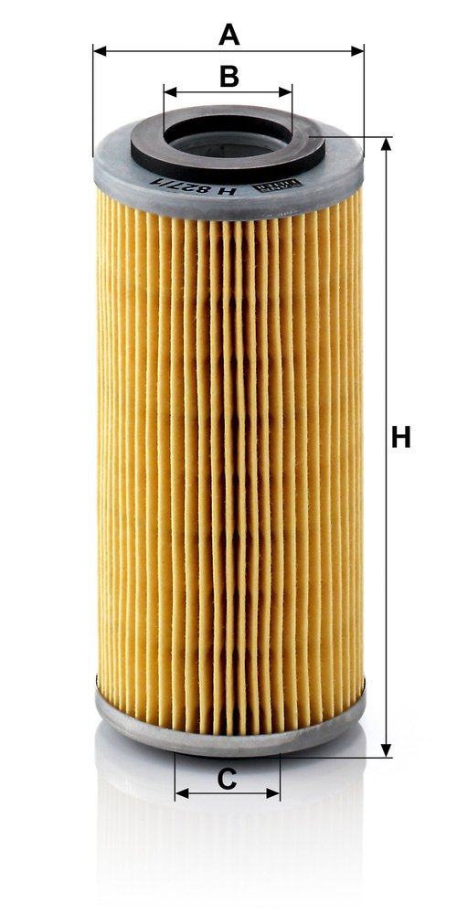 Ilustracja H 827/1 n MANN-FILTER filtr oleju