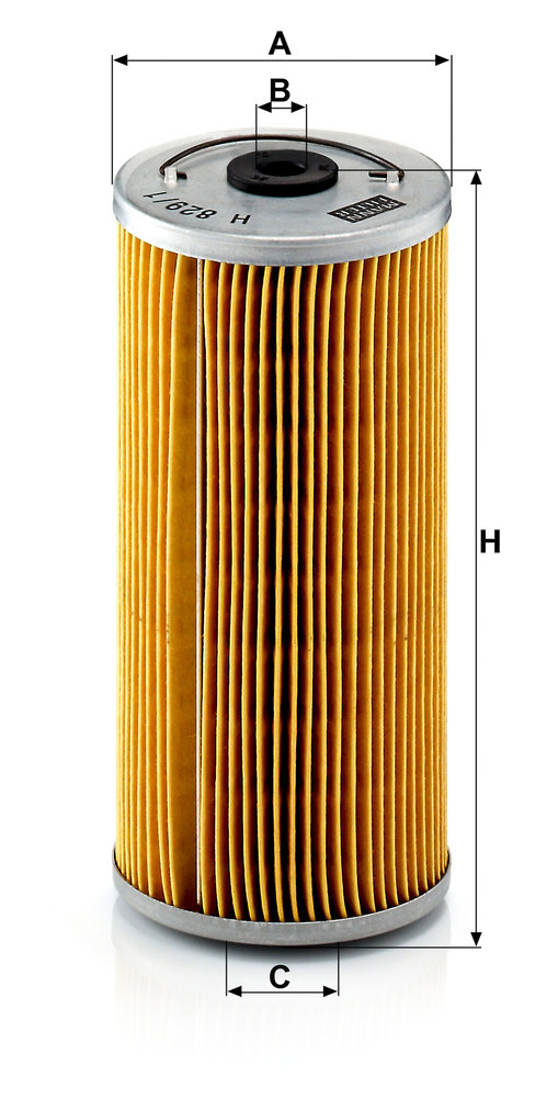 Ilustracja H 829/1 x MANN-FILTER filtr oleju