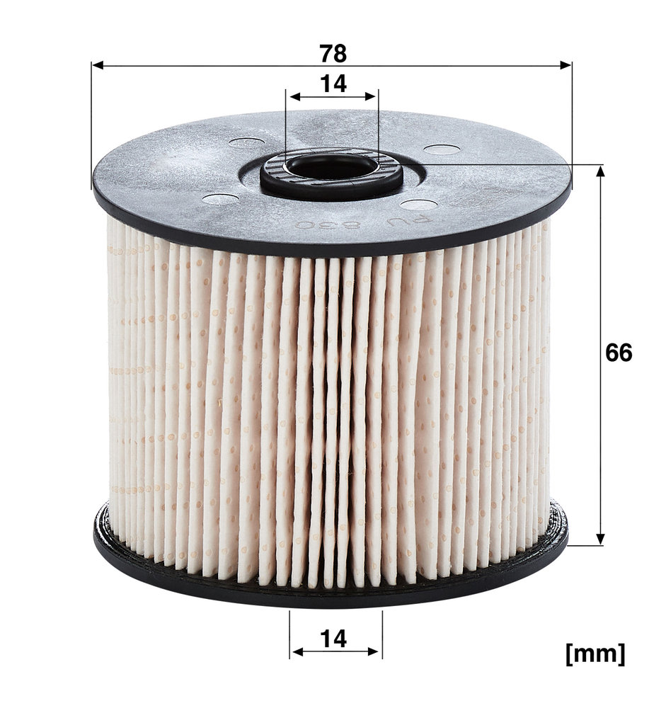 Ilustracja PU 830 x MANN-FILTER filtr paliwa