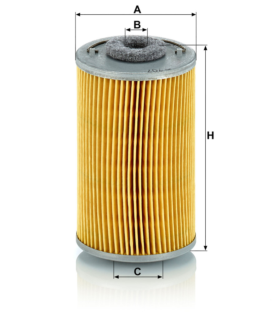 Ilustracja P 707 MANN-FILTER filtr paliwa