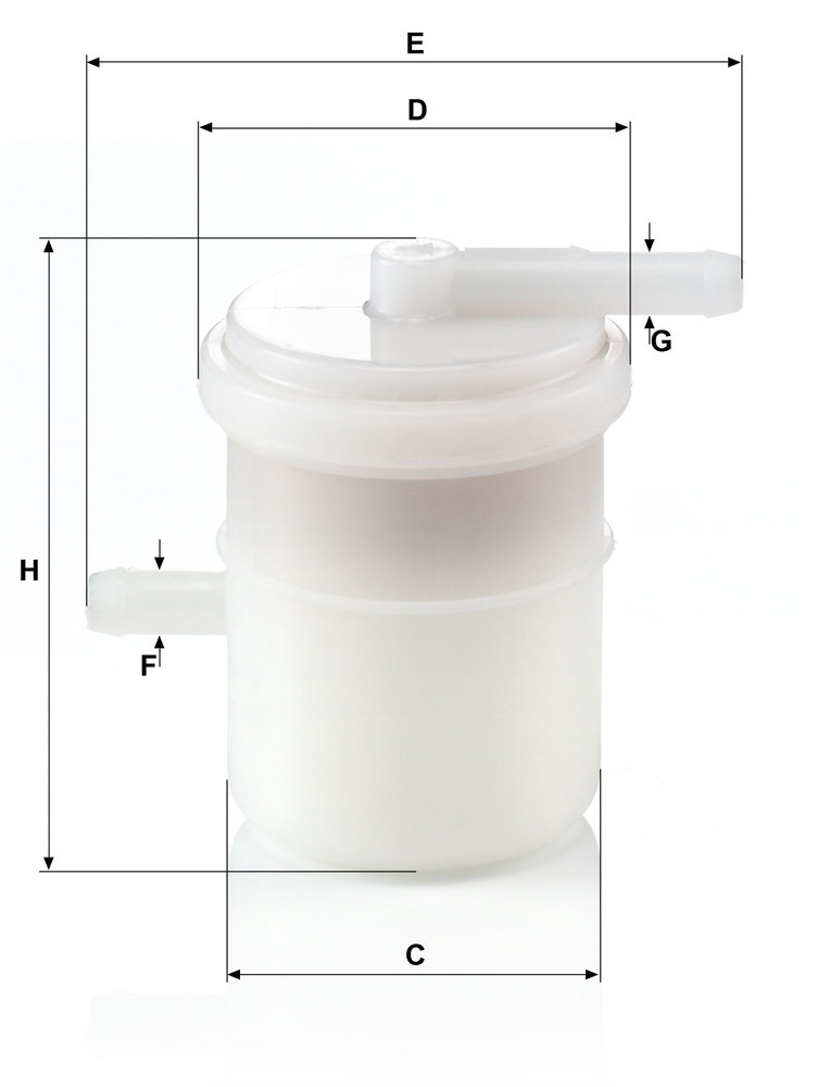 Ilustracja WK 42/81 MANN-FILTER filtr paliwa