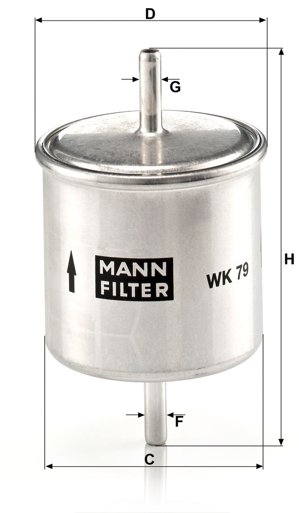 Ilustracja WK 79 MANN-FILTER filtr paliwa