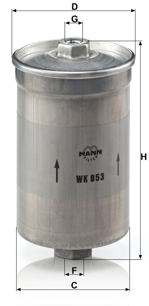 Ilustracja WK 853 MANN-FILTER filtr paliwa