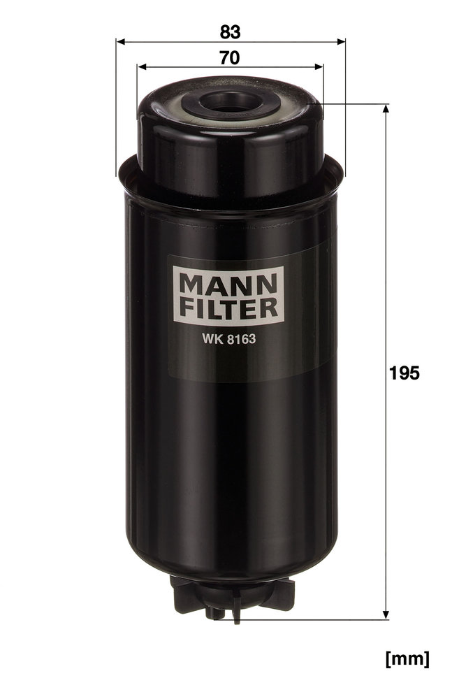 Ilustracja WK 8163 MANN-FILTER filtr paliwa