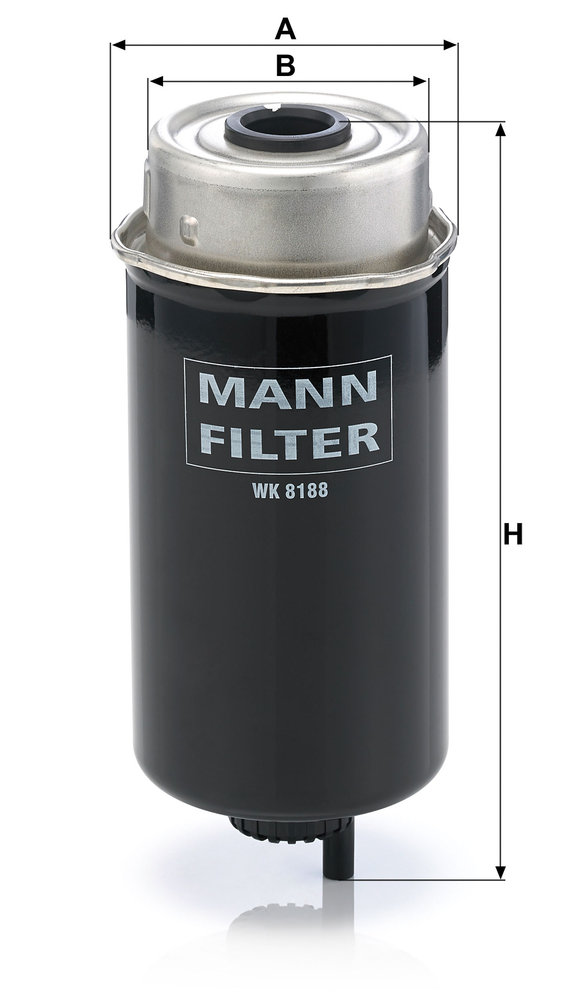 Ilustracja WK 8188 MANN-FILTER filtr paliwa