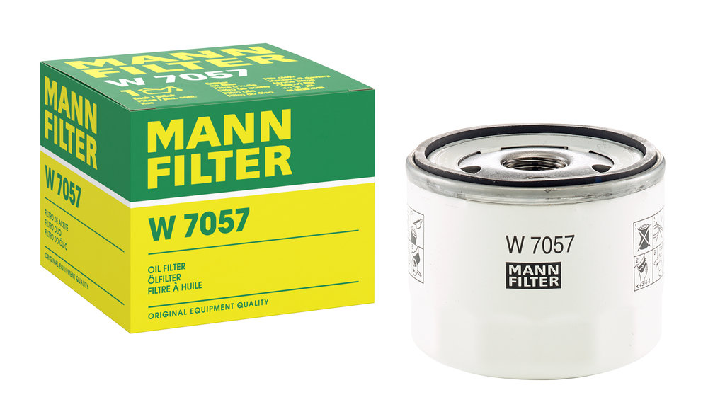 Ilustracja W 7057 MANN-FILTER filtr oleju