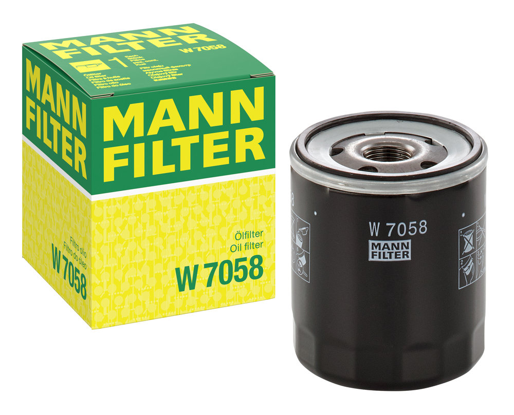 Ilustracja W 7058 MANN-FILTER filtr oleju