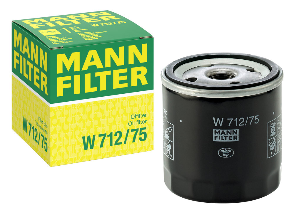 Ilustracja W 712/75 MANN-FILTER filtr oleju