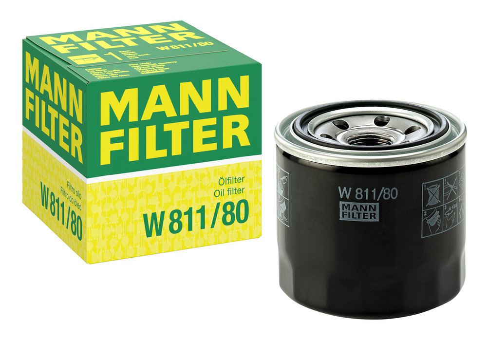 Ilustracja W 811/80 MANN-FILTER filtr oleju