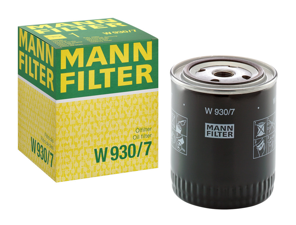 Ilustracja W 930/7 MANN-FILTER filtr oleju