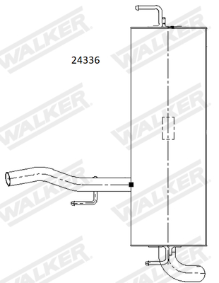 Ilustracja 24336 WALKER tłumik końcowy