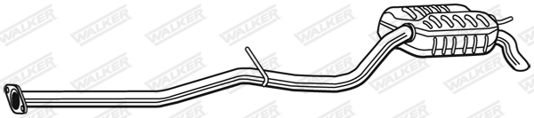 Ilustracja 25109 WALKER tłumik końcowy