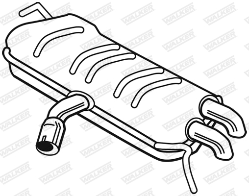 Ilustracja 25125 WALKER tłumik końcowy