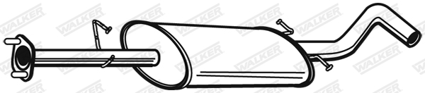 Ilustracja 21708 WALKER tłumik środkowy