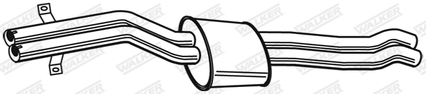 Ilustracja 23288 WALKER tłumik środkowy