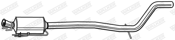 Ilustracja 73160 WALKER filtr sadzy / filtr cząstek stałych, układ wydechowy