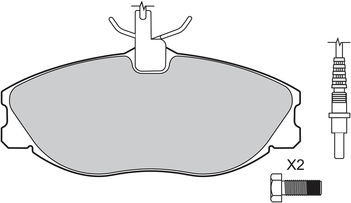 Ilustracja 598069 VALEO klocki hamulcowe
