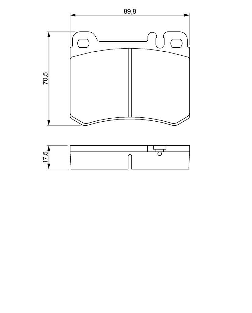 Ilustracja 0 986 460 959 BOSCH klocki hamulcowe