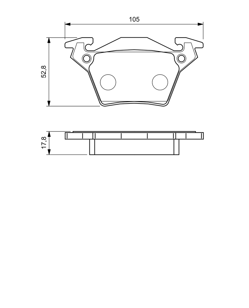 Ilustracja 0 986 460 002 BOSCH klocki hamulcowe