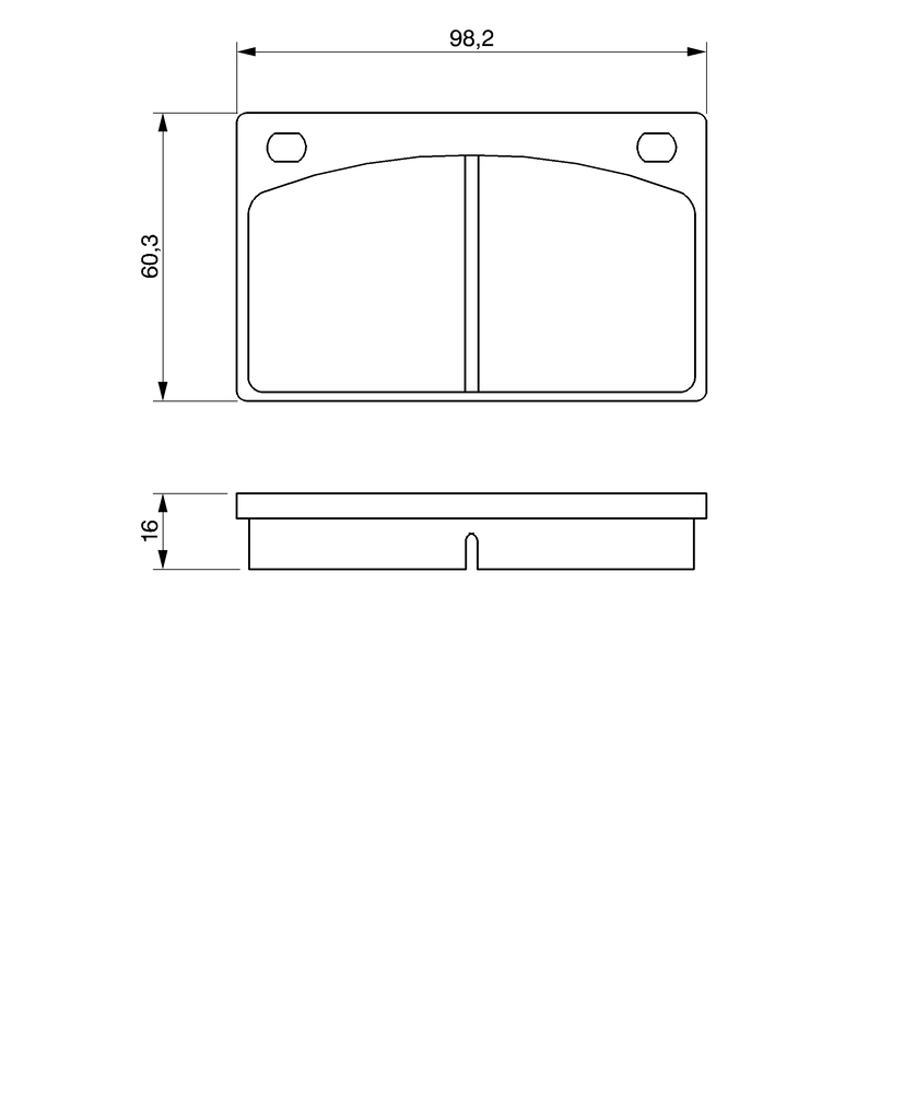 Ilustracja 0 986 462 001 BOSCH klocki hamulcowe