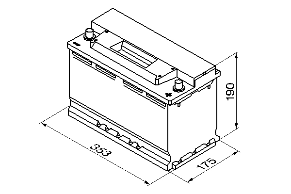 Ilustracja 0 092 S30 130 BOSCH akumulator