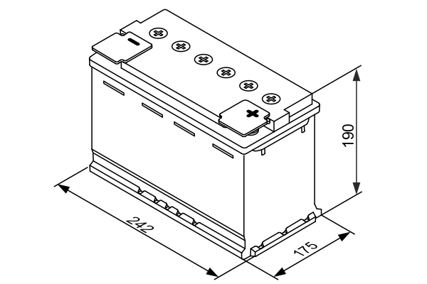 Ilustracja 0 092 S60 050 BOSCH akumulator