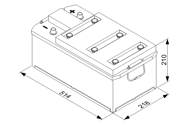 Ilustracja 0 092 T30 470 BOSCH akumulator