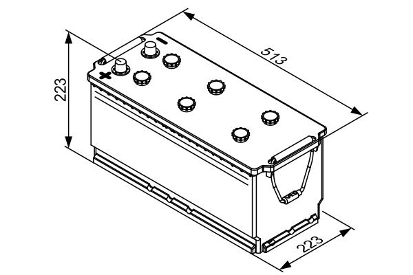 Ilustracja 0 092 T30 790 BOSCH akumulator