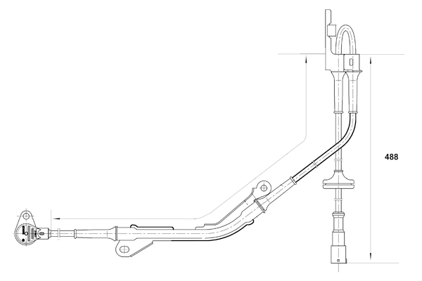 Ilustracja 0 265 006 104 BOSCH czujnik, prędkość obrotowa koła