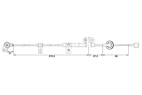 Ilustracja 0 265 006 254 BOSCH czujnik, prędkość obrotowa koła
