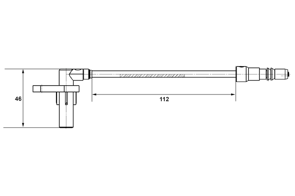 Ilustracja 0 265 007 439 BOSCH czujnik, prędkość obrotowa koła