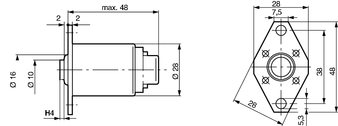 Ilustracja 0 330 001 004 BOSCH elektromagnes