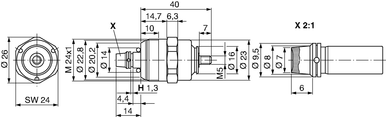 Ilustracja 0 330 001 047 BOSCH elektromagnes