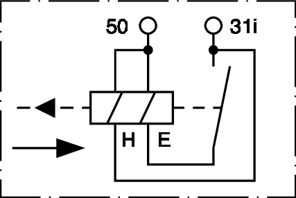 Ilustracja 0 330 003 007 BOSCH elektromagnes