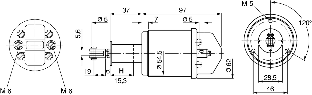 Ilustracja 0 330 003 007 BOSCH elektromagnes