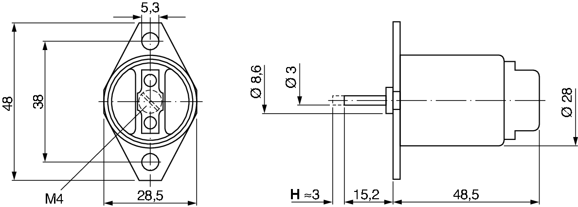 Ilustracja 0 330 106 001 BOSCH elektromagnes