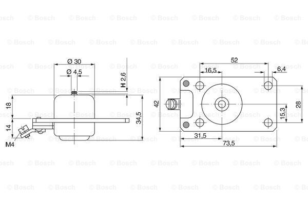 Ilustracja 0 330 106 006 BOSCH elektromagnes