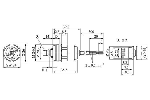 Ilustracja 0 330 106 017 BOSCH elektromagnes
