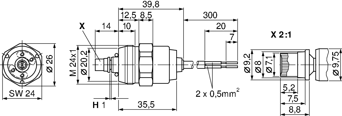 Ilustracja 0 330 106 017 BOSCH elektromagnes